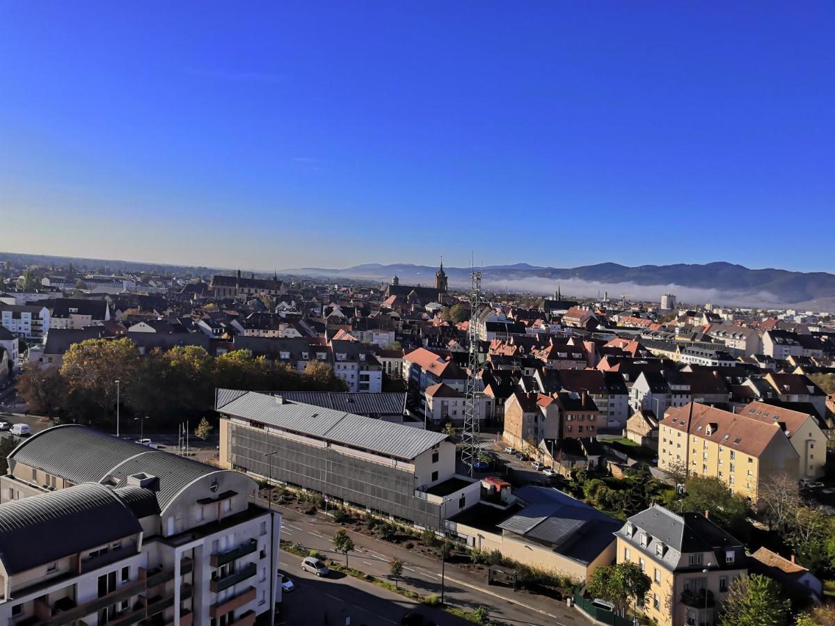 Bel Appartement Avec Vue Splendide Sur Toute La Ville De Colmar - Parking Gratuit Exterior photo